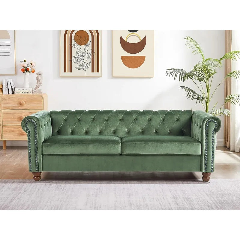 Upholstered Sofa Couch With Deep Seats