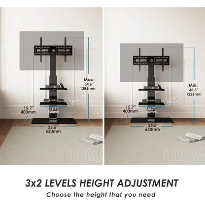 Swivel Floor TV Stand With Mount