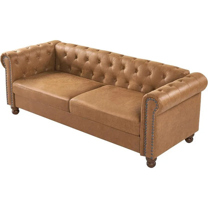 Upholstered Sofa Couch With Deep Seats