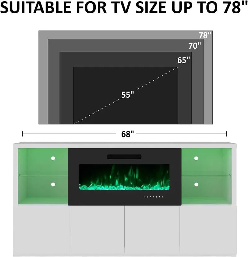 68'' Fireplace TV Stand