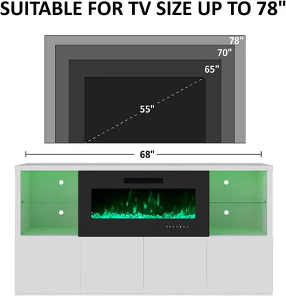 68'' Fireplace TV Stand