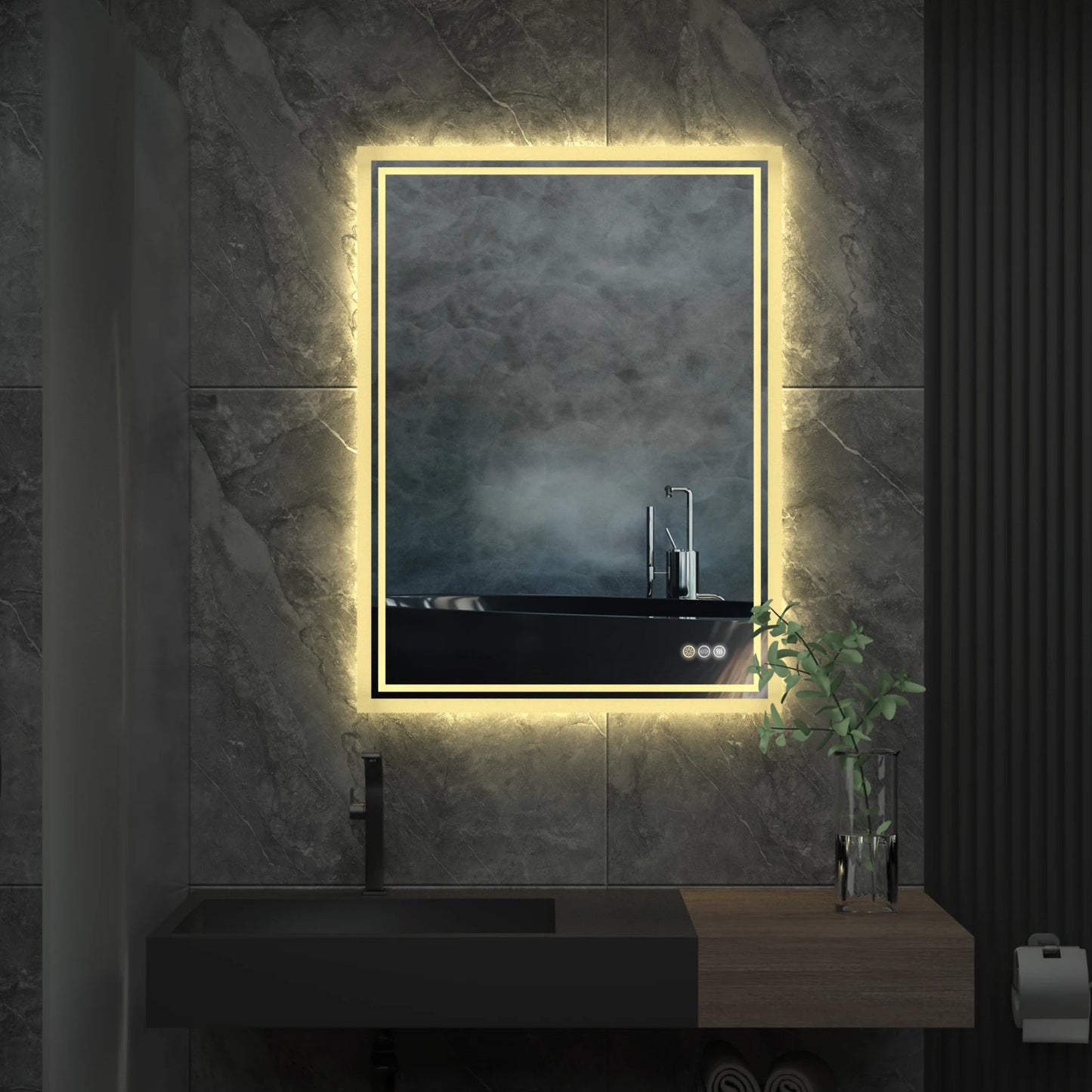 LED Backlit Mirror Bathroom Vanity