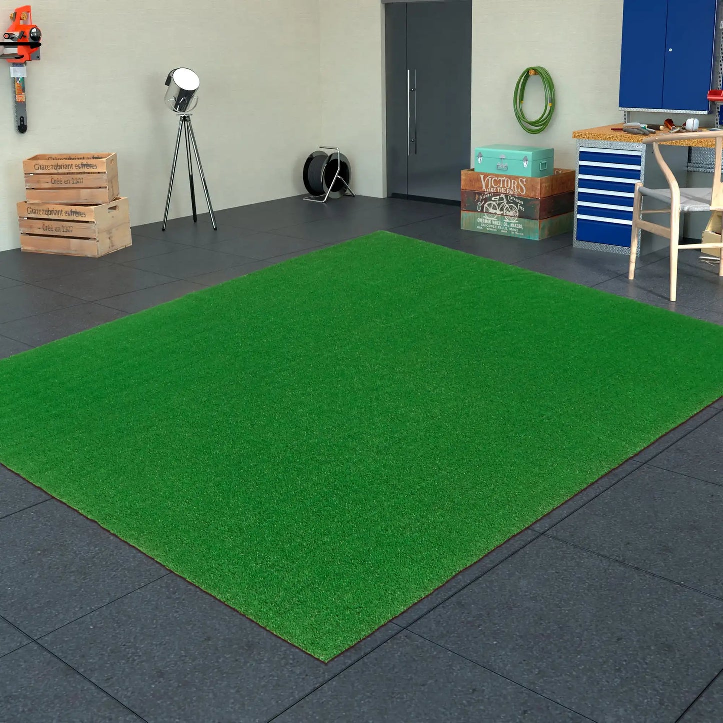 Indoor/Outdoor Artificial Grass Rug For Patio