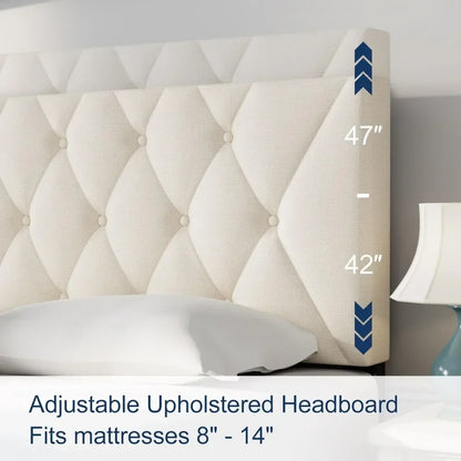 Adjustable Headboard Queen Bed Frame