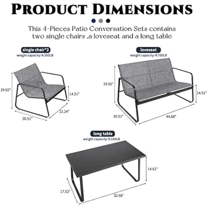 Patio Chairs With Table Outdoor