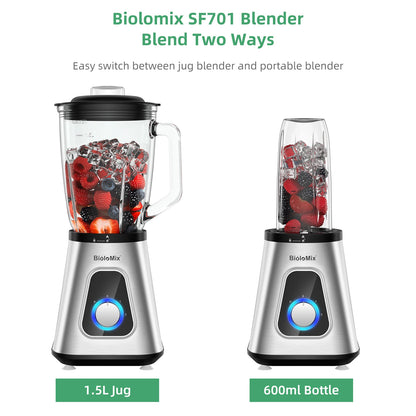 Glass Jar Smoothie Blender