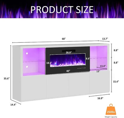 68'' Fireplace TV Stand