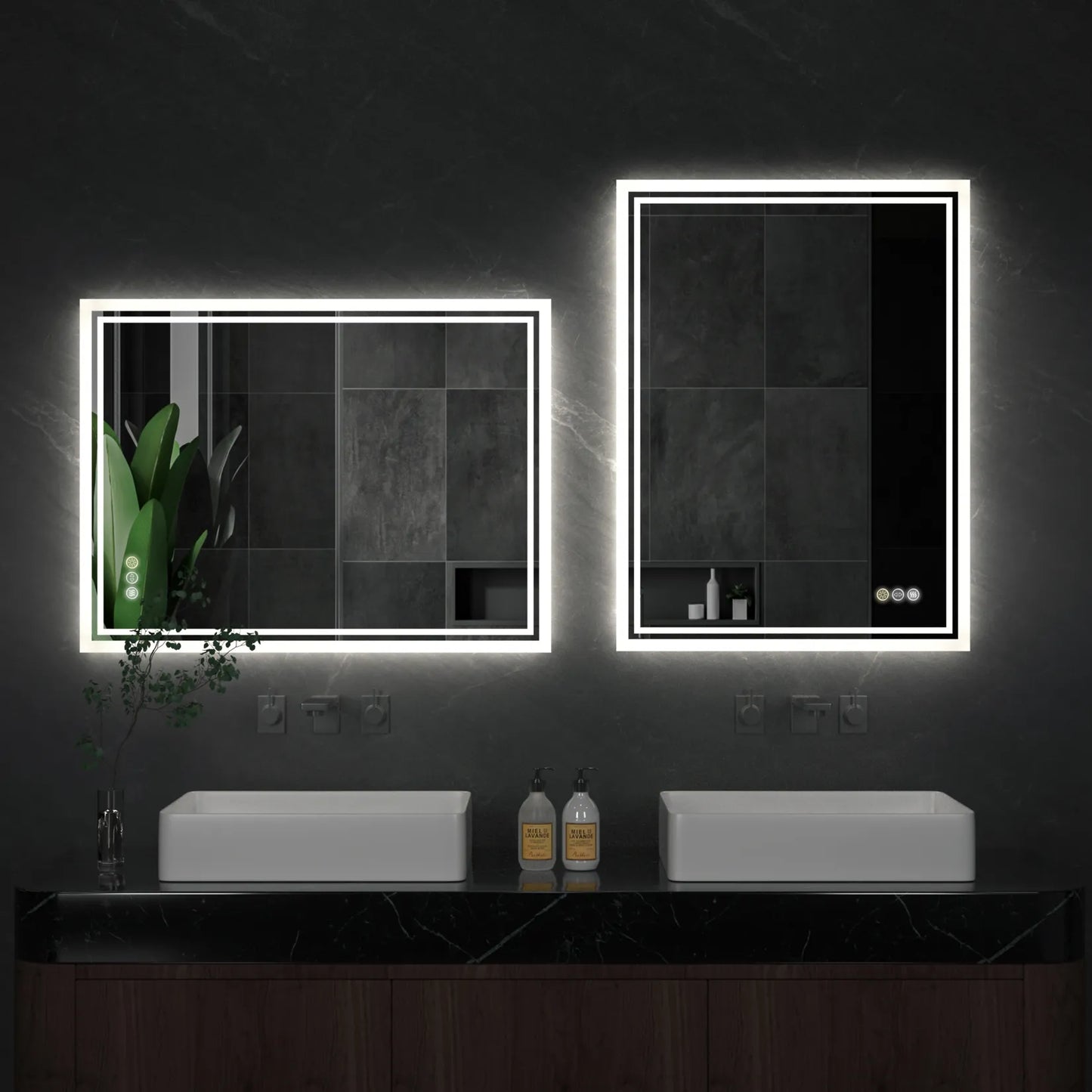 LED Backlit Mirror Bathroom Vanity