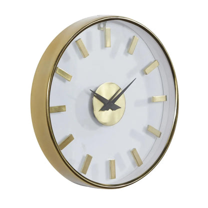 14" Gold Aluminum Wall Clock