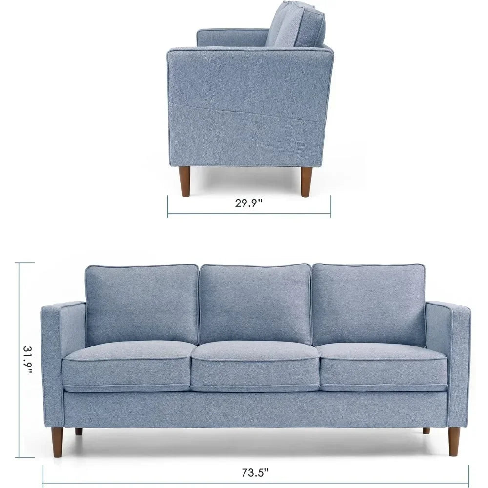 Modern Linen Fabric Loveseat/Sofa/Couch