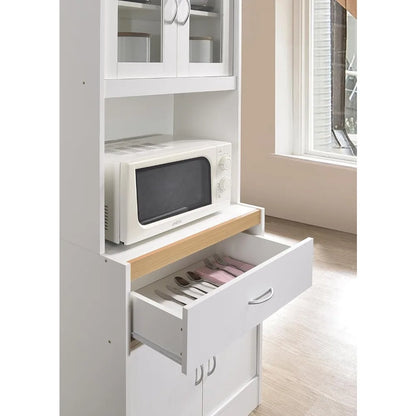 White Freestanding Utility Cupboard Kitchen Storage