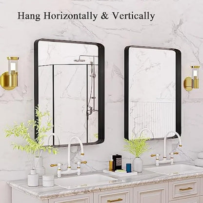 Deep Frame Bathroom Mirror