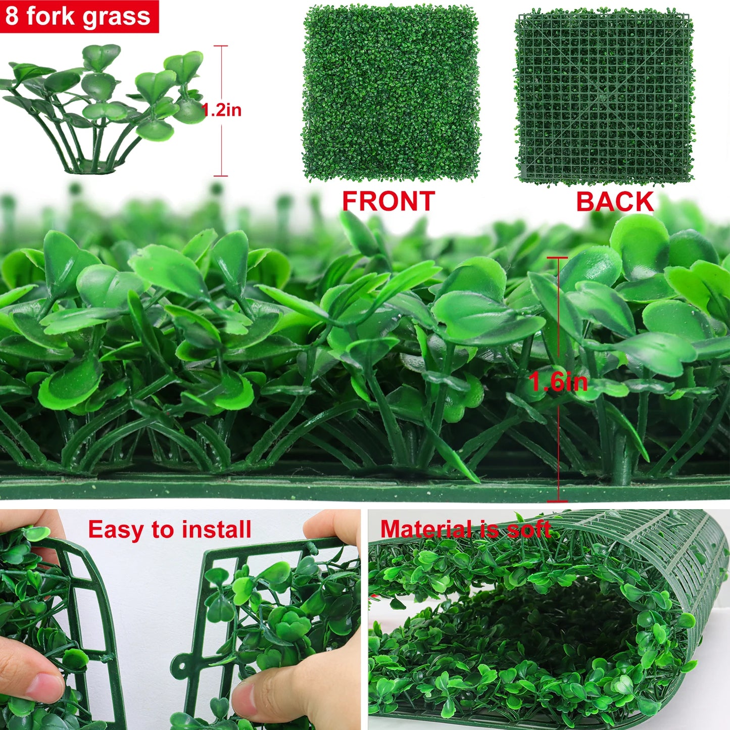 Artificial Plants Grass Wall Panel