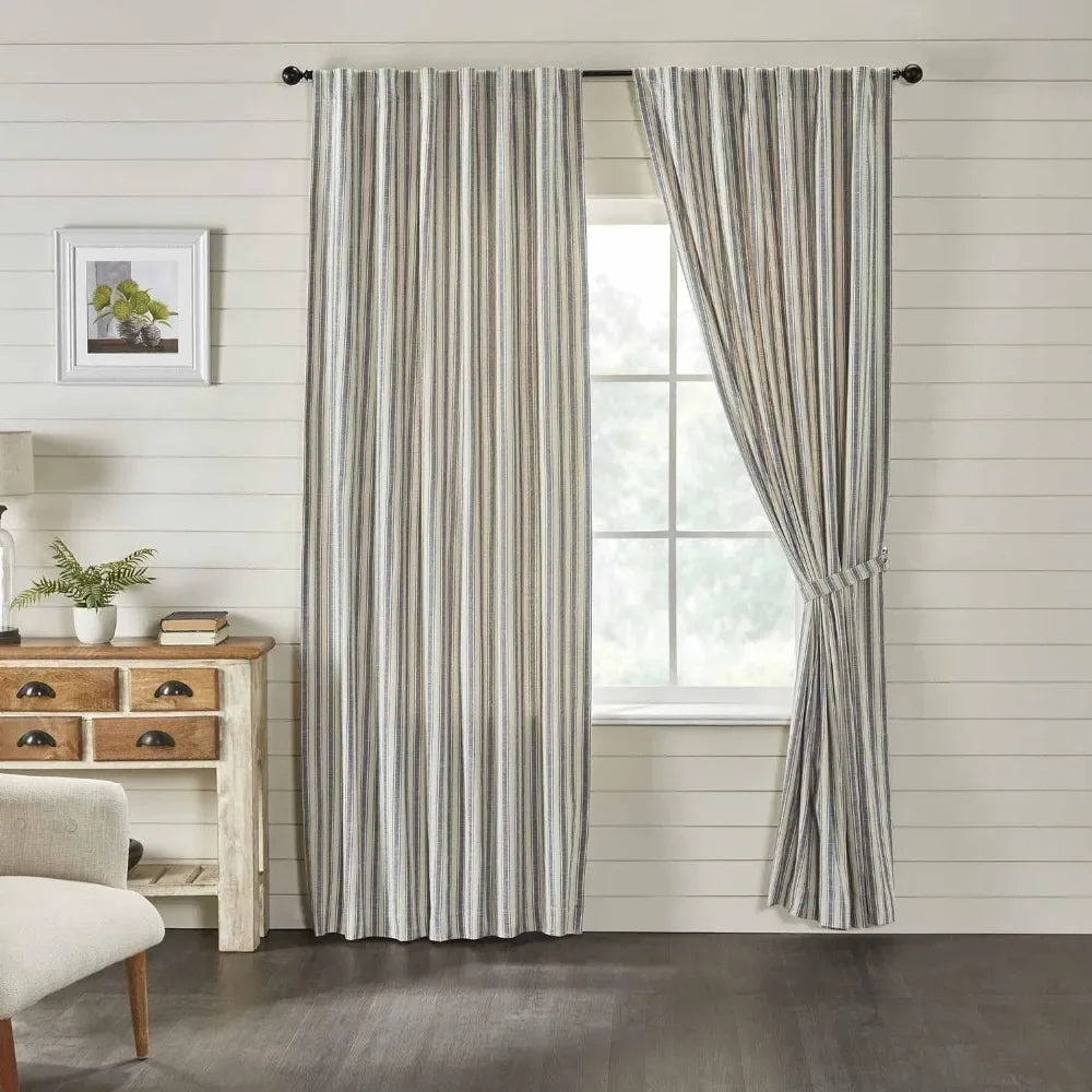 Ticking Stripe Panel Curtains