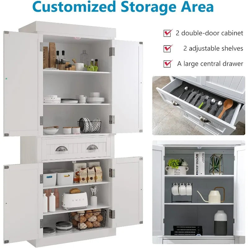 Kitchen Pantry Storage Cabinet With Doors