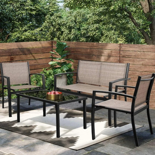 4-Piece Patio Furniture Set Table/Chair