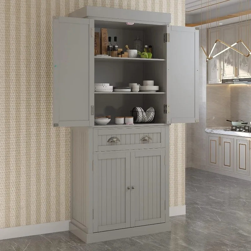 Kitchen Pantry Storage Cabinet With Doors