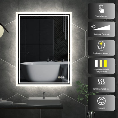 LED Backlit Mirror Bathroom Vanity