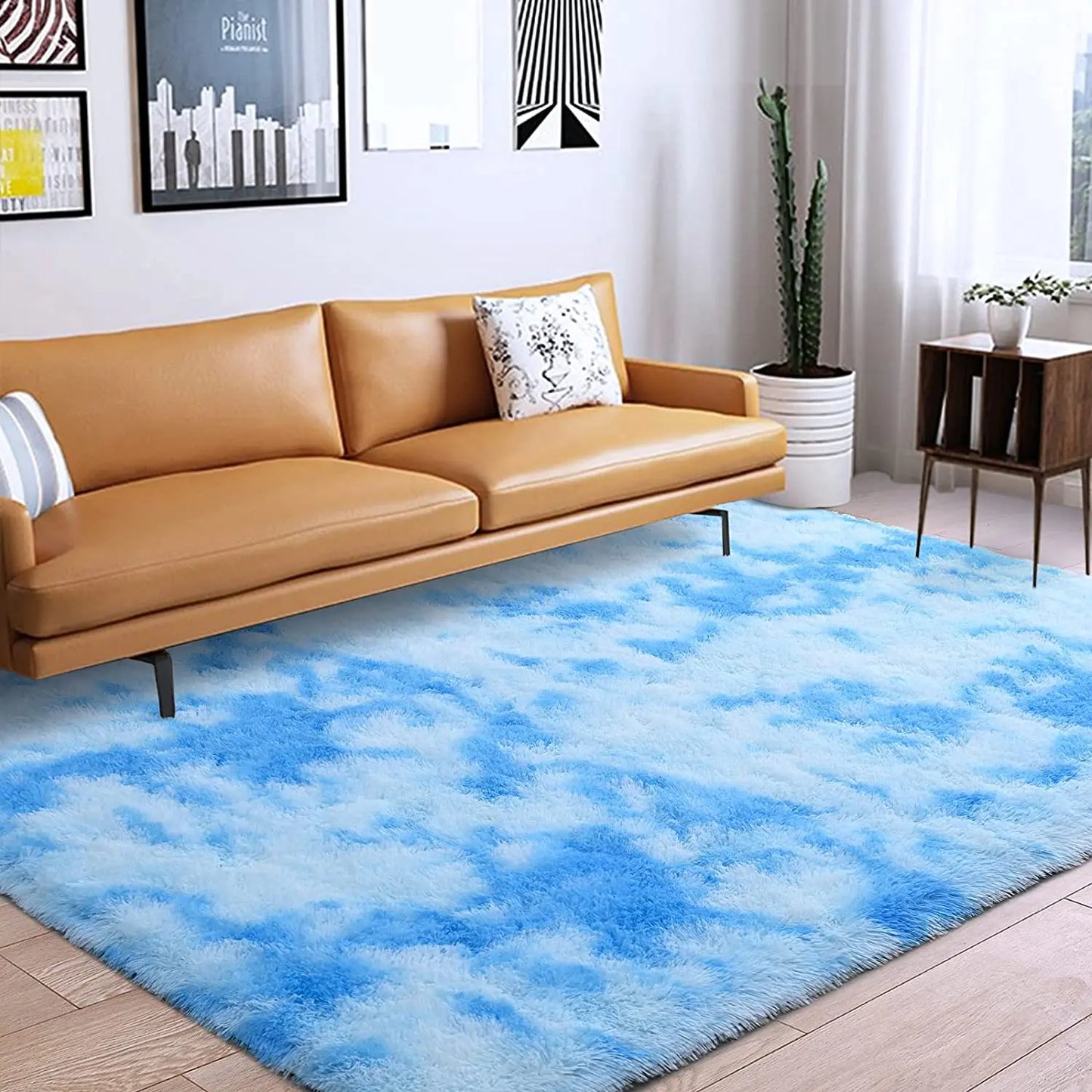 Large Area Rug Fluffy Warm Winter Carpets