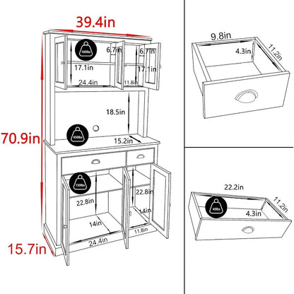 Kitchen Pantry Storage Cabinet