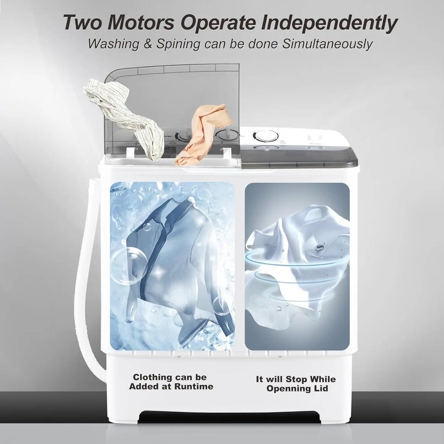 Mini Twin Tub Portable Washing Machine