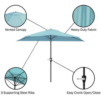 Half Round Patio Umbrella