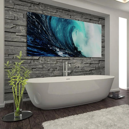 Wall Decor Frameless Floating Tempered Glass Panel