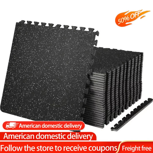 Foam & Rubber Top Interlocking Workout Floor Mats