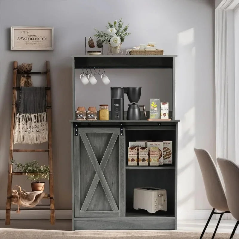 Farmhouse Coffee Bar Cabinet