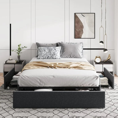 Bedroom furniture: Full-Size Platform Bed Frame