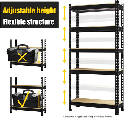 5 Tier Adjustable Garage Storage Shelving