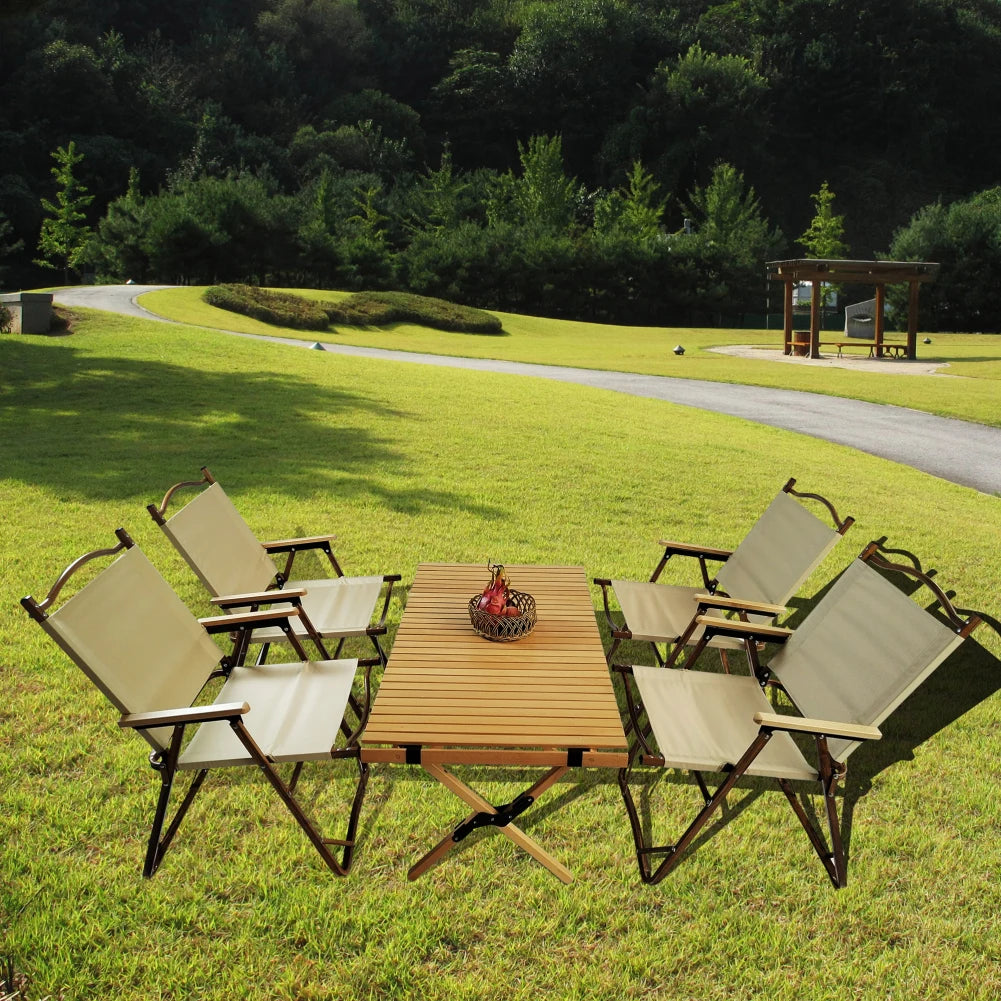 Foldable Portable Dining Table Set