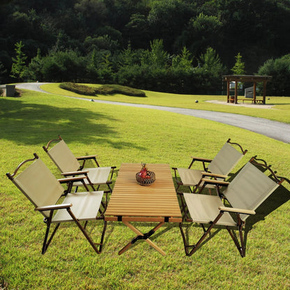 Foldable Portable Dining Table Set