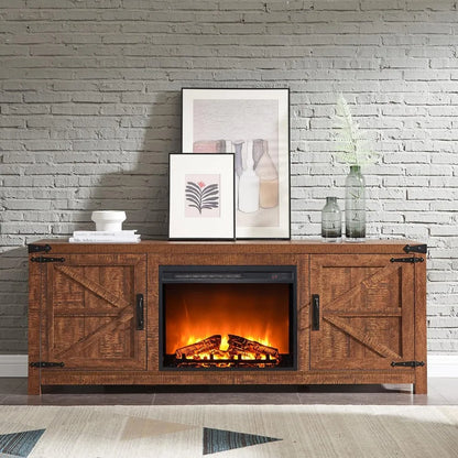 Fireplace TV Stand For 75 Inch TV