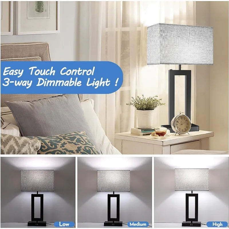 Set of 2 Touch Control Table Lamp