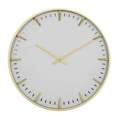 20" Gold Glass Wall Clock