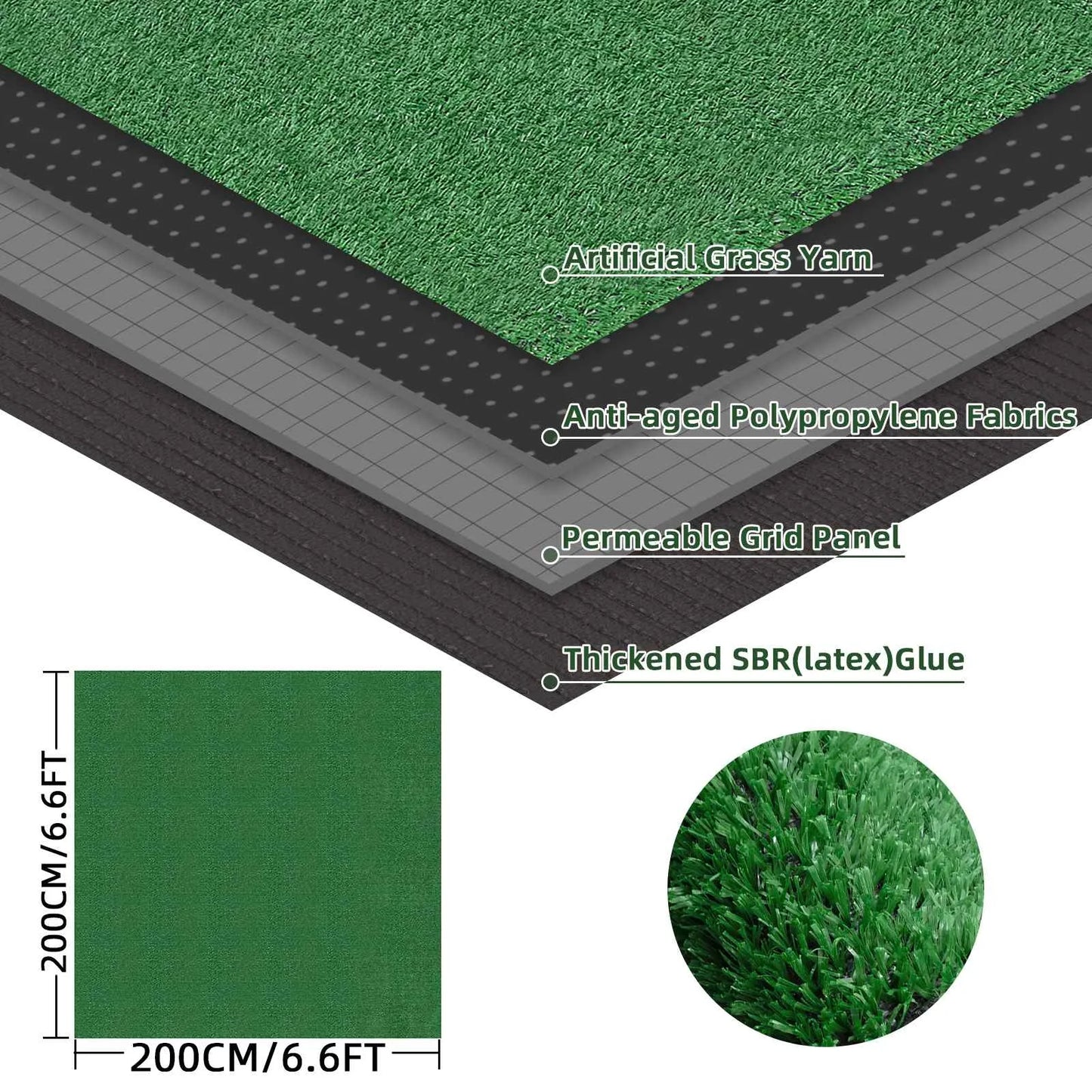 200-400cm Artificial Grassland