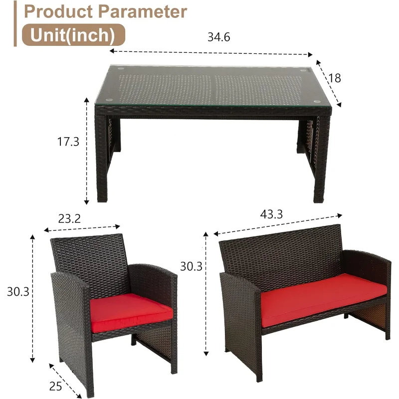 Outdoor Patio Furniture Set