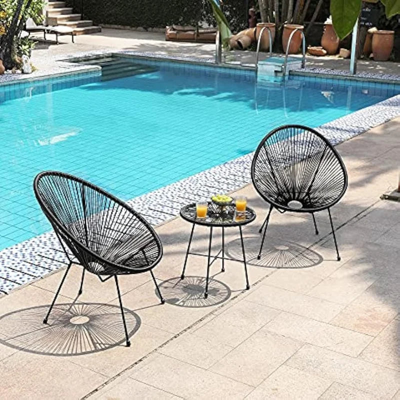 Modern Patio Furniture With Glass Top Table