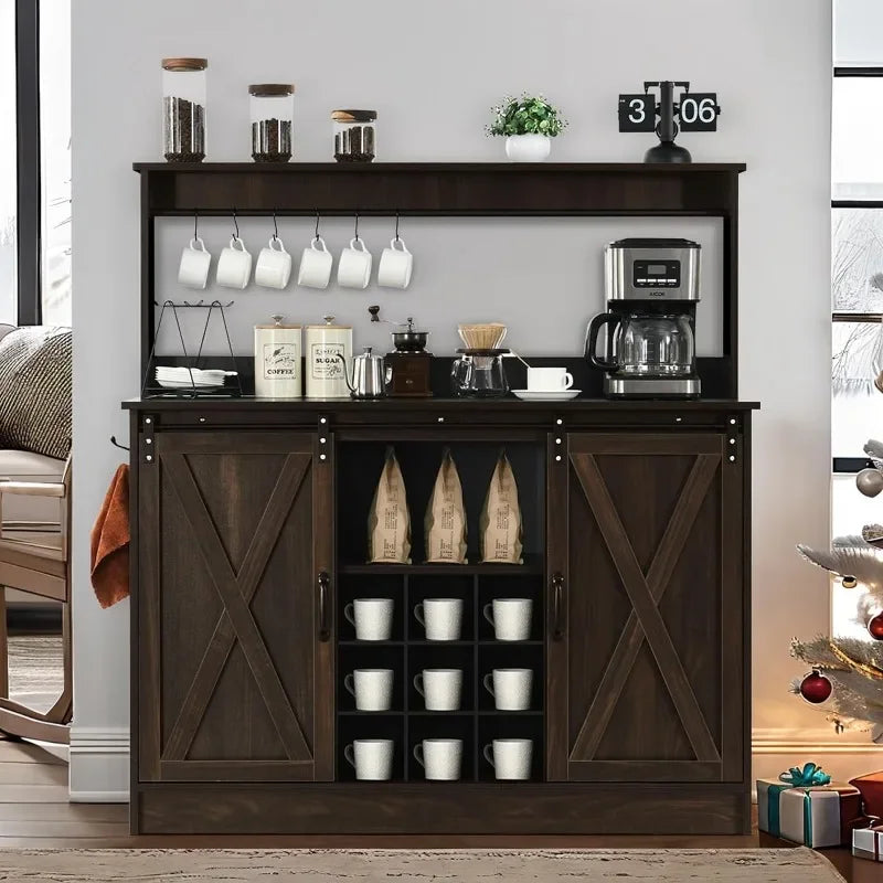 Farmhouse Coffee Bar Cabinet