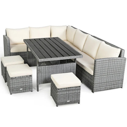 Outdoor Wicker Sectional Sofa Set