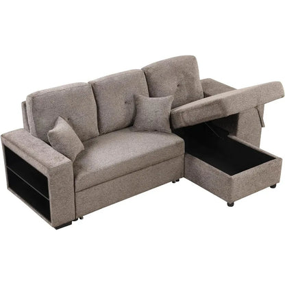 L-Shaped 3-Seaters Corner Sectional Sofa