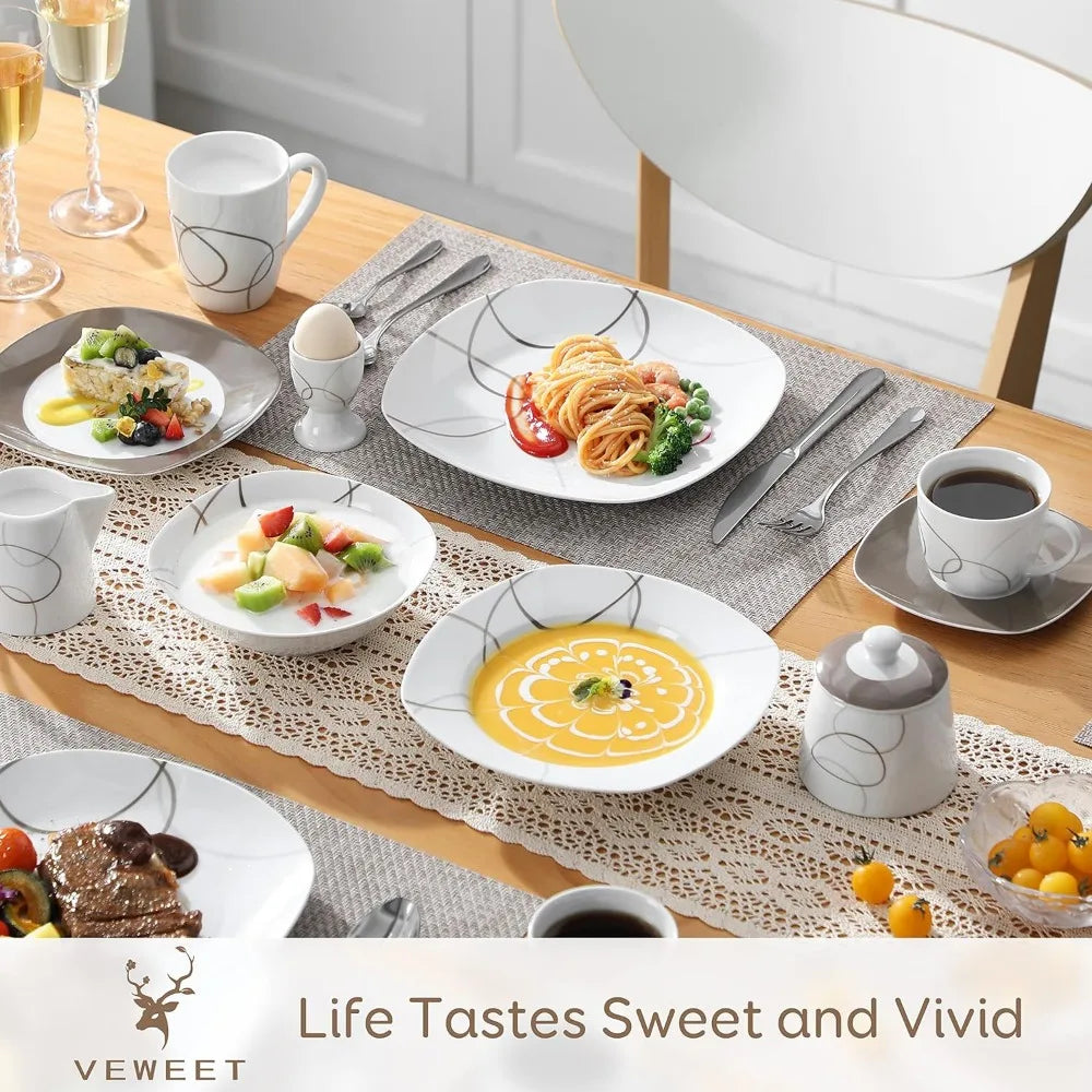 50-Piece Dinnerware Set