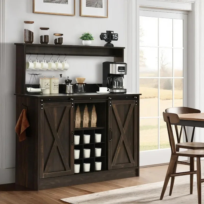 Farmhouse Coffee Bar Cabinet