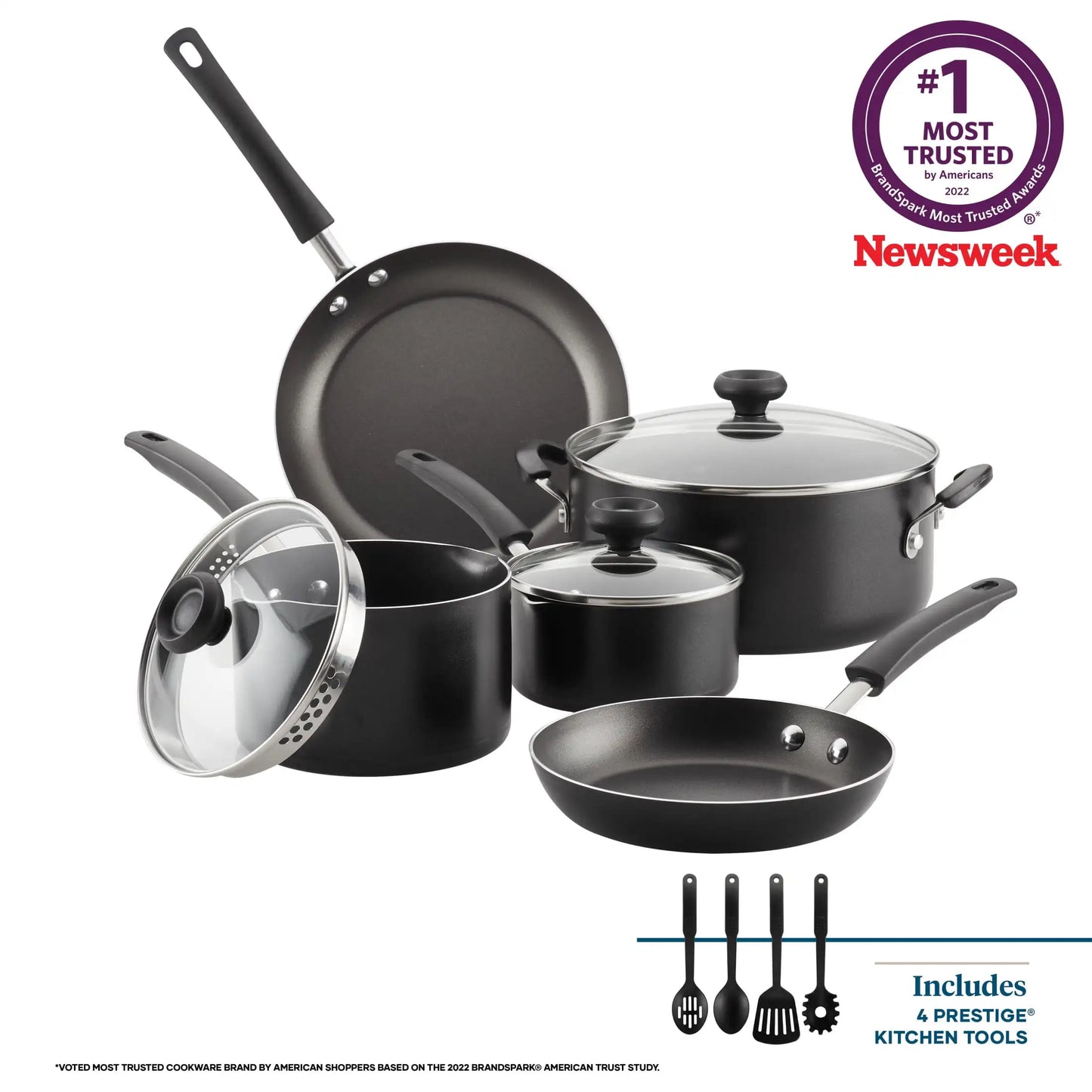 12-Piece Easy Clean Nonstick Cookware Set