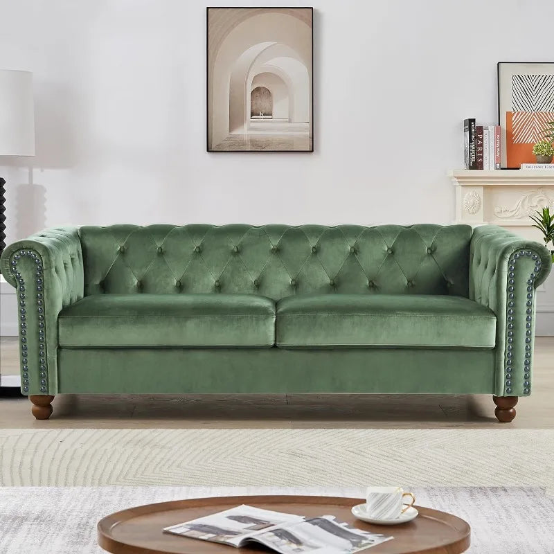 Upholstered Sofa Couch With Deep Seats