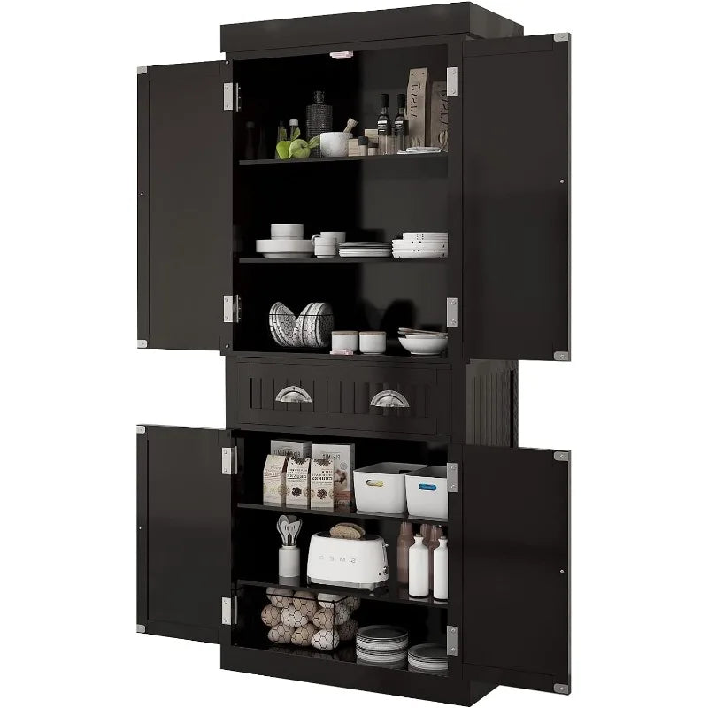 Kitchen Pantry Storage Cabinet With Doors