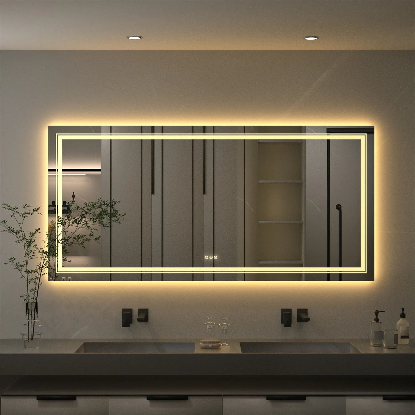 Extra Large Rectangle Bathroom Mirror