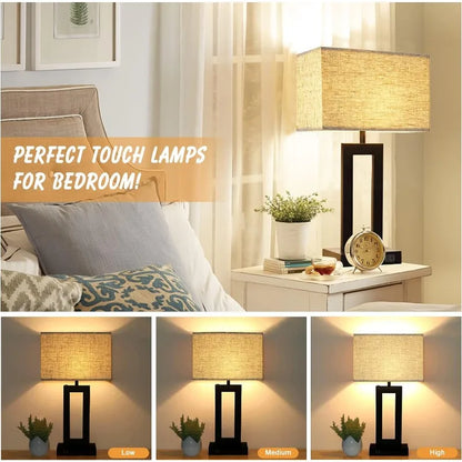 Set of 2 Touch Control Table Lamp