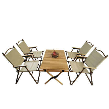 Foldable Portable Dining Table Set